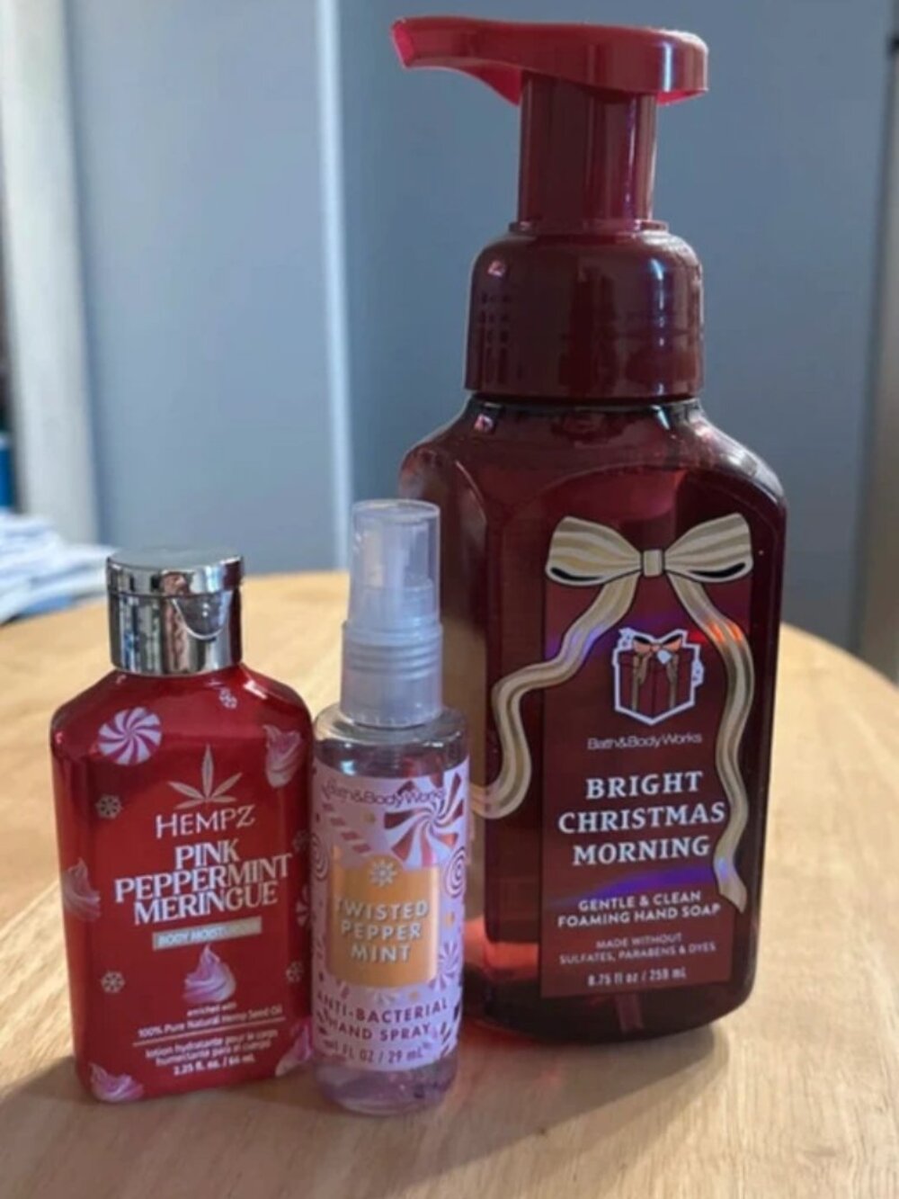 NEW Bath and Bodywork’s holiday collection peppermint
